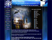 Tablet Screenshot of pacificalloys.com